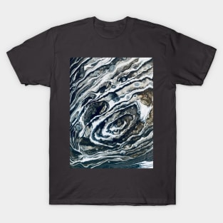 Planet rose fluid abstract paint T-Shirt